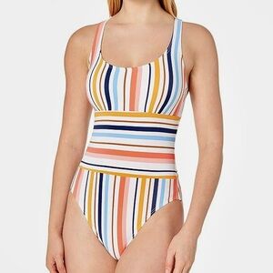 Next By Athena Women's Minimalist Cross Back One Piece Swimsuit, Medium